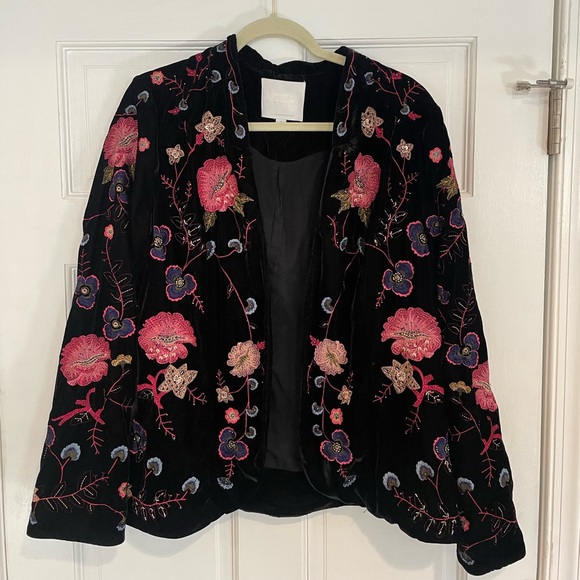 Brand New Anthropologie Embellished Velvet Jacket - Picture 6 of 10